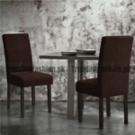 Fitted Style Mesh Chair Cover Brown