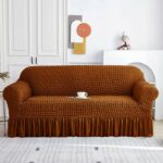 Bubble Fabric Sofa Covers Copper